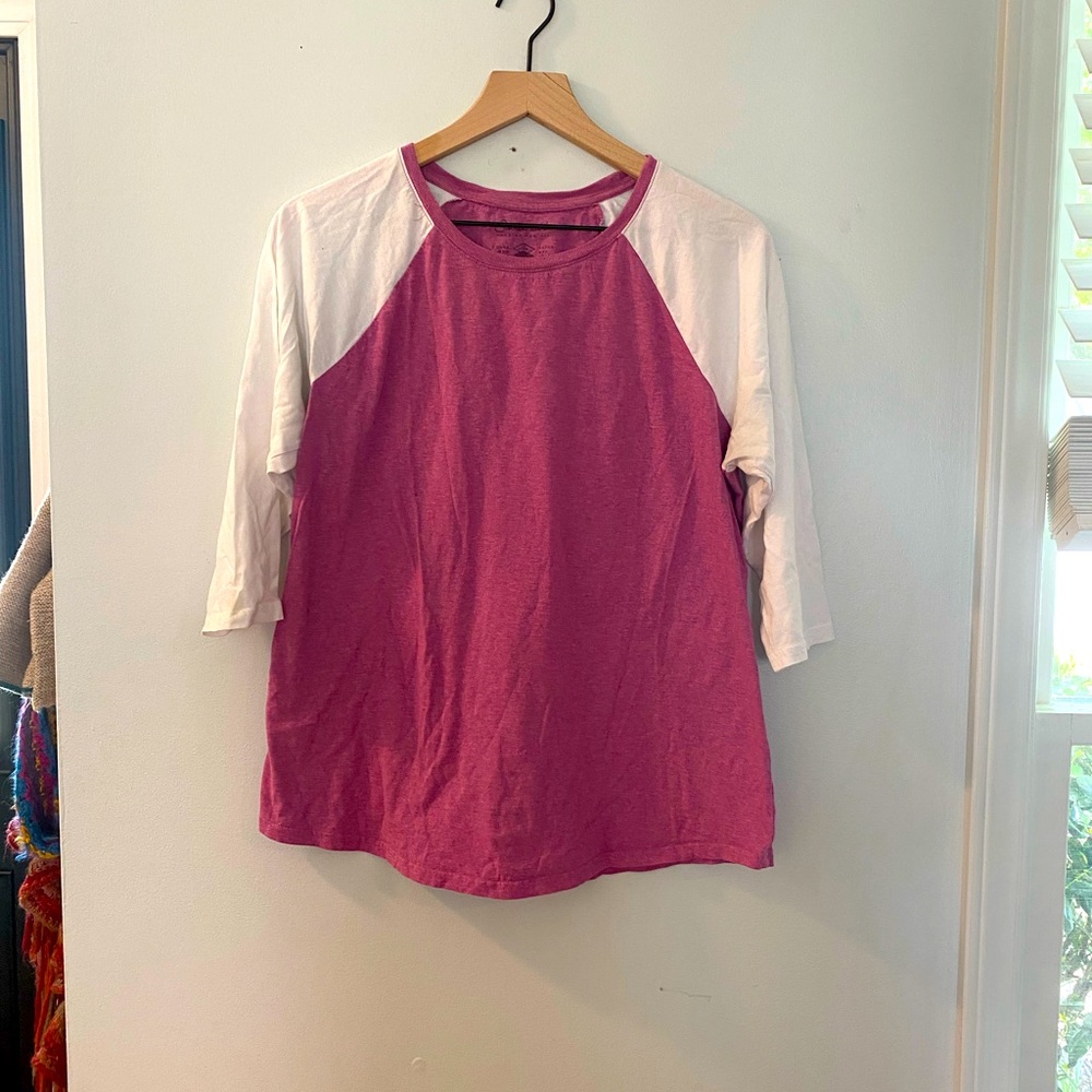 Raglan 3/4 sleeve T shirt